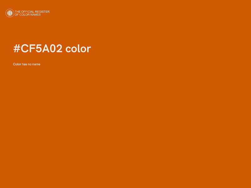 #CF5A02 color image