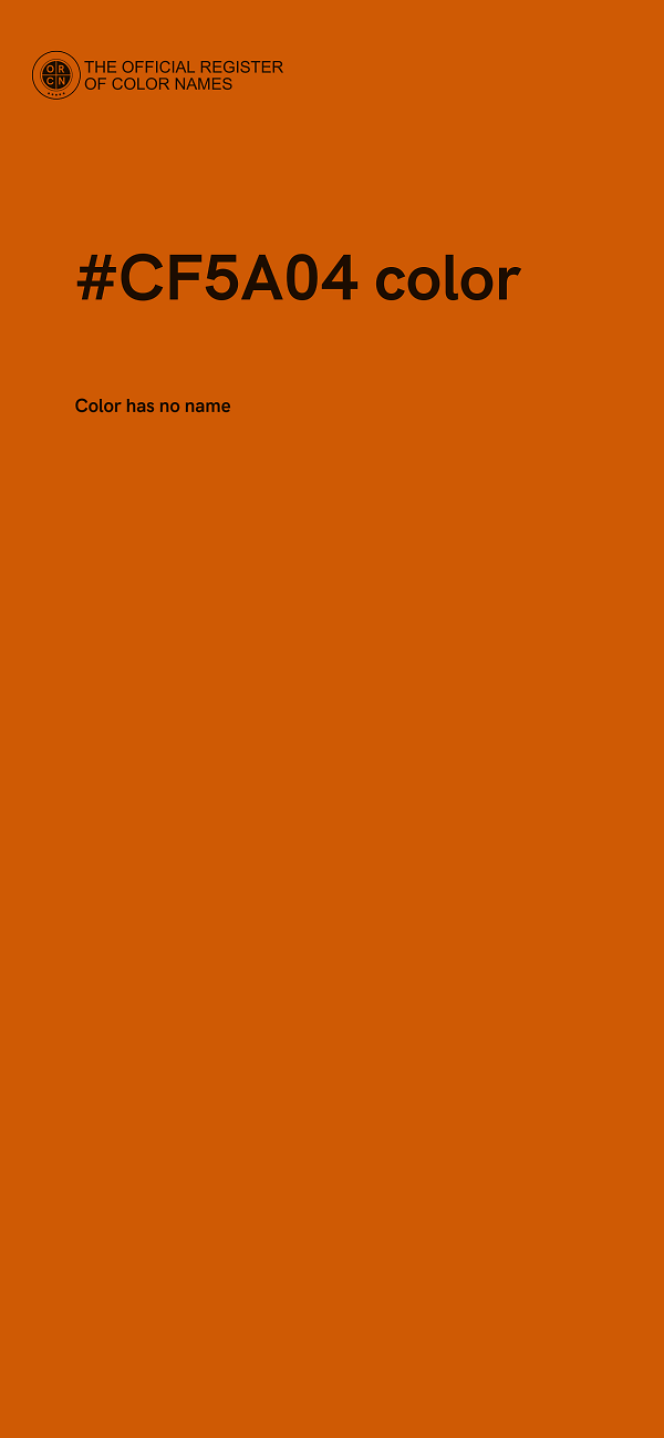#CF5A04 color image