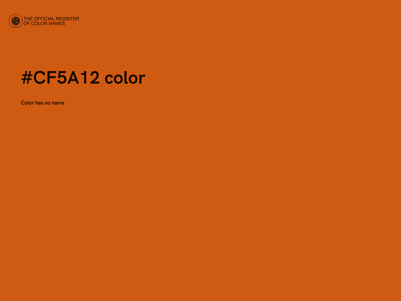 #CF5A12 color image