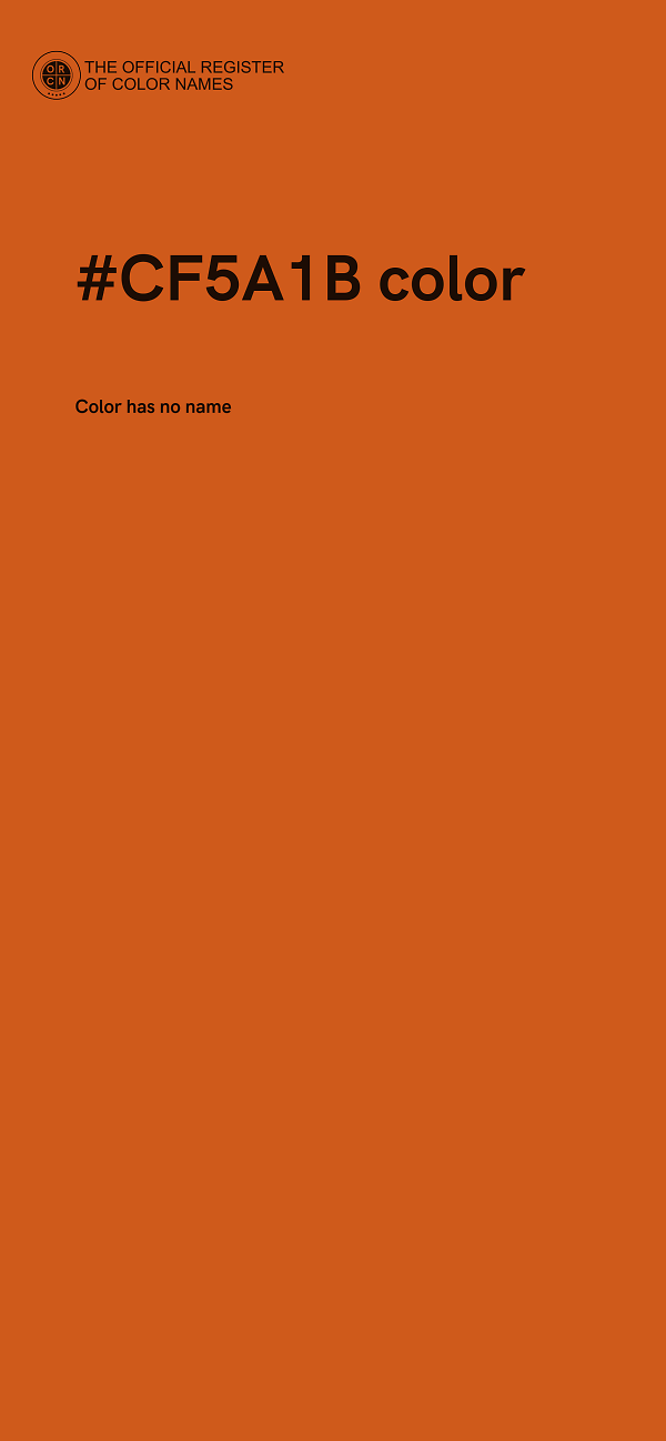 #CF5A1B color image