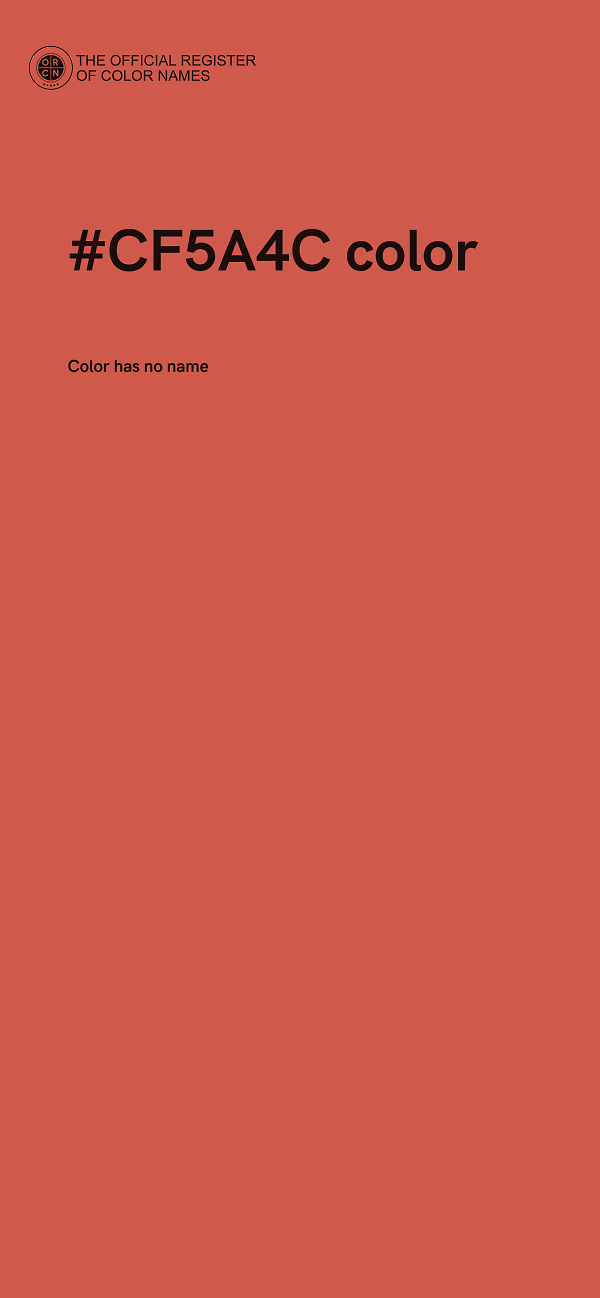 #CF5A4C color image