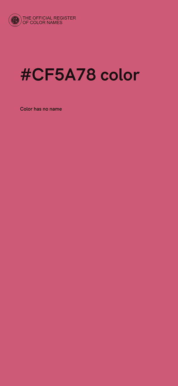 #CF5A78 color image