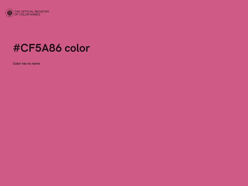 #CF5A86 color image