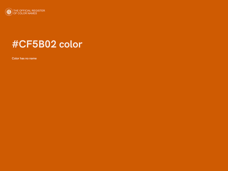 #CF5B02 color image