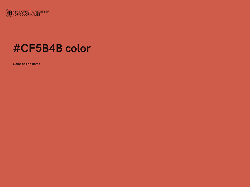 #CF5B4B color image