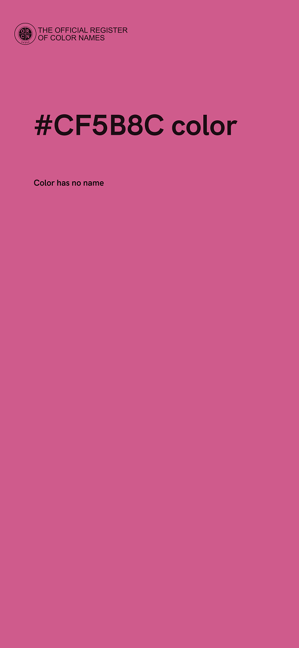 #CF5B8C color image