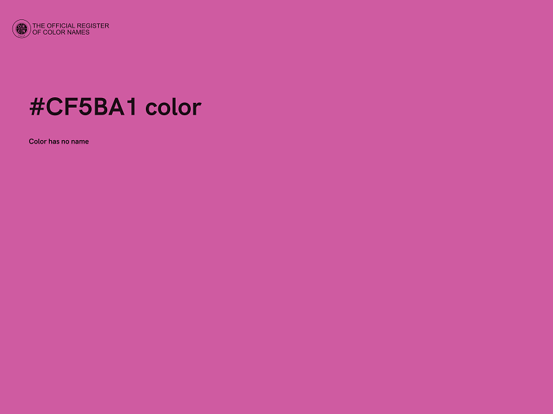 #CF5BA1 color image