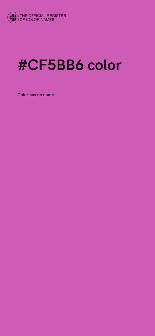 #CF5BB6 color image