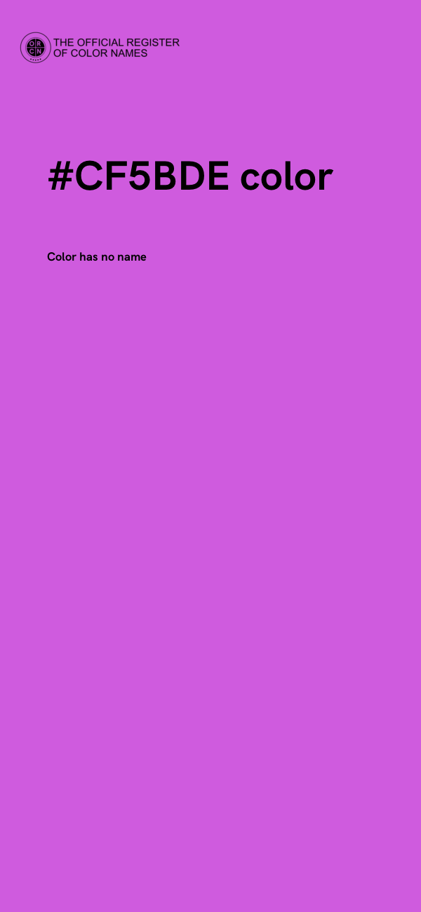 #CF5BDE color image