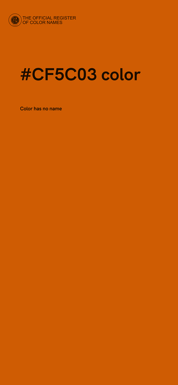 #CF5C03 color image