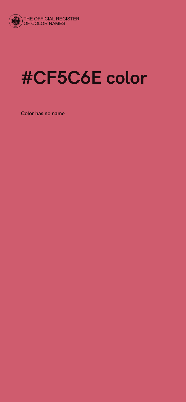 #CF5C6E color image