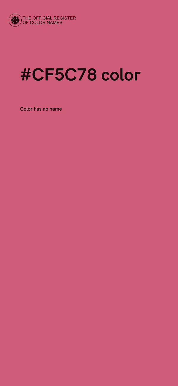 #CF5C78 color image