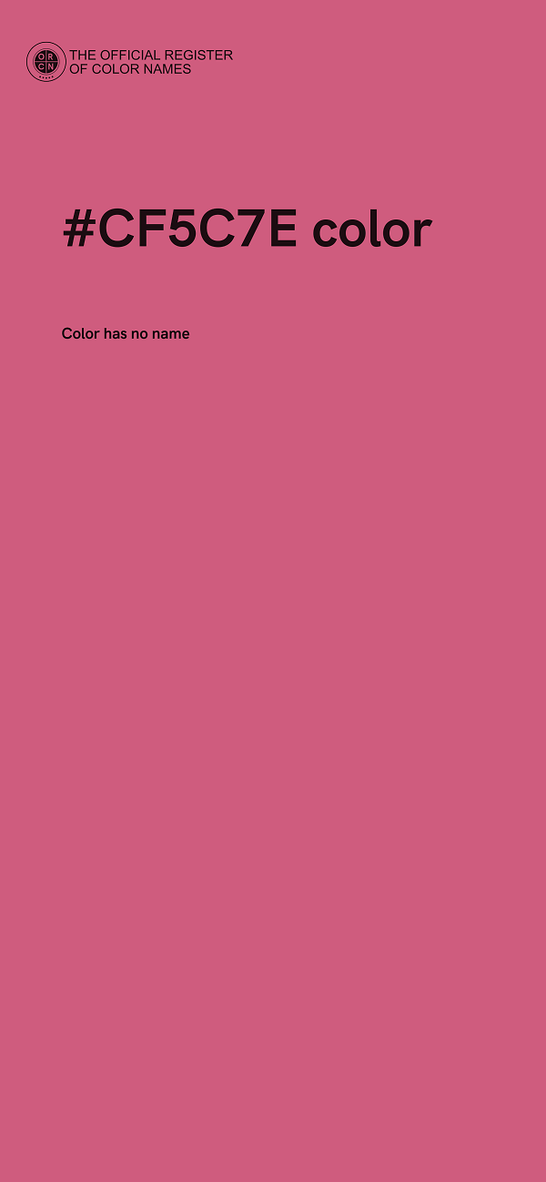 #CF5C7E color image