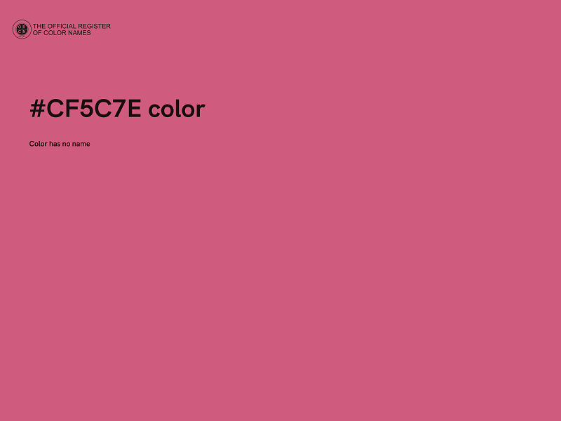 #CF5C7E color image