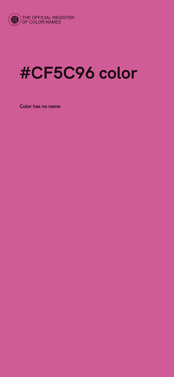 #CF5C96 color image