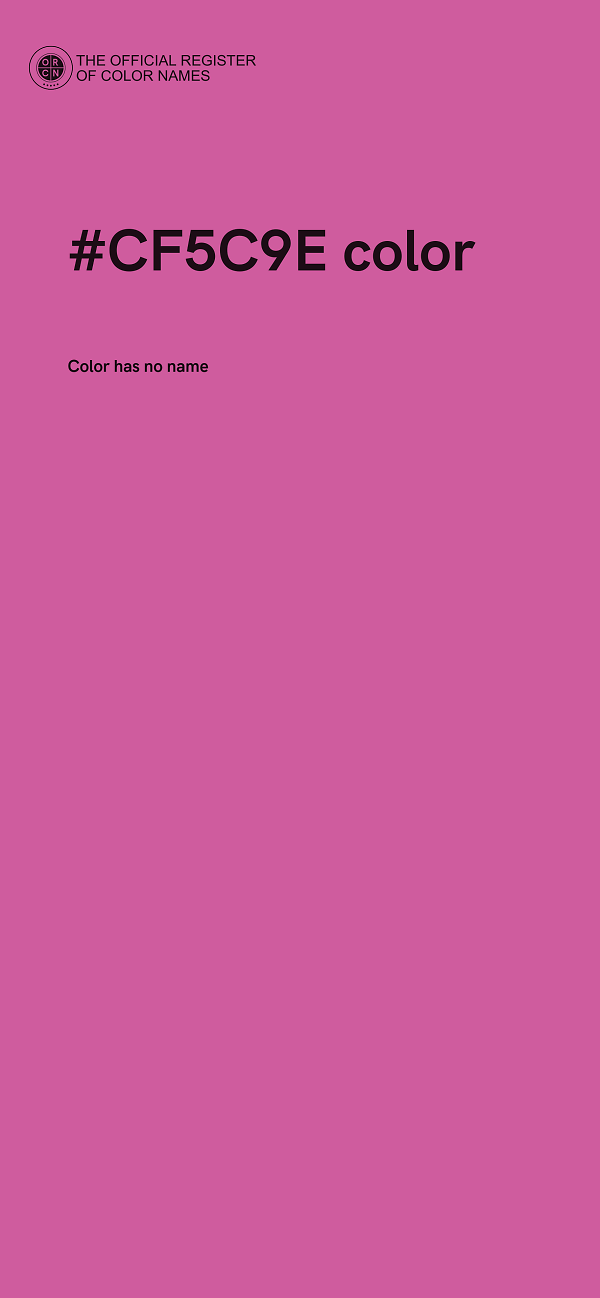#CF5C9E color image