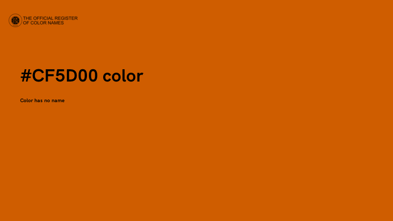 #CF5D00 color image