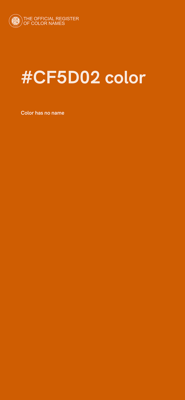 #CF5D02 color image