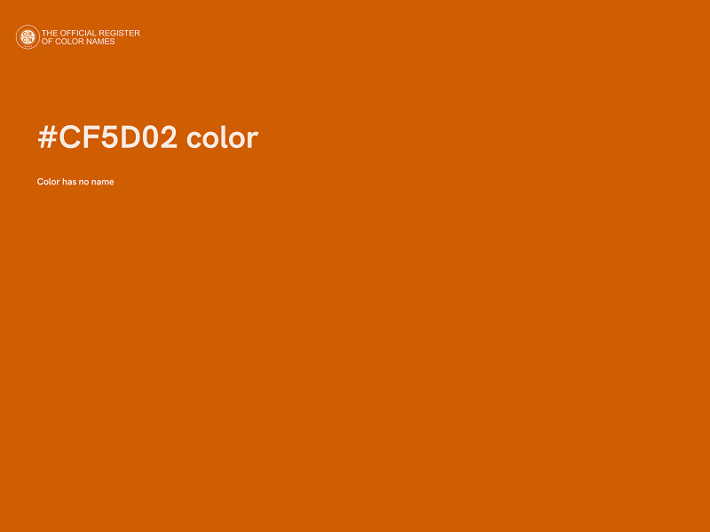 #CF5D02 color image