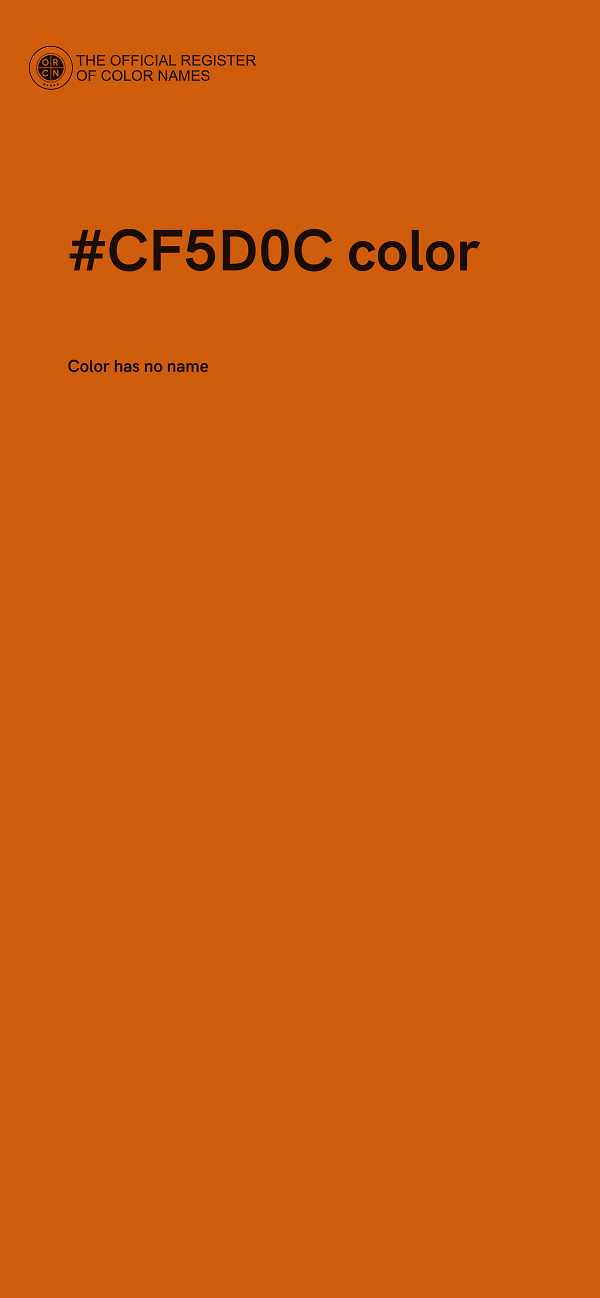 #CF5D0C color image