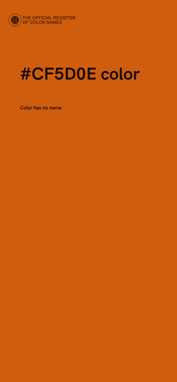 #CF5D0E color image