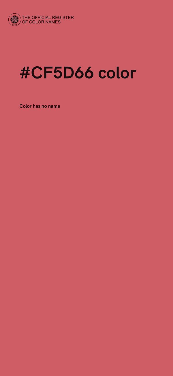 #CF5D66 color image