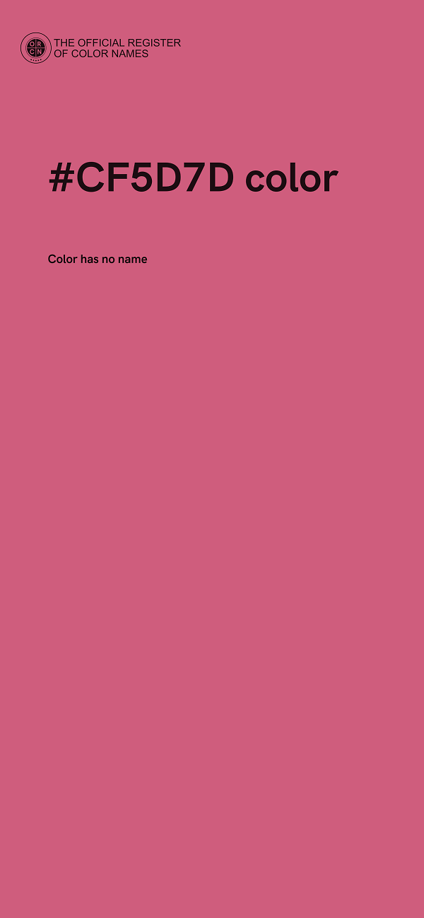 #CF5D7D color image
