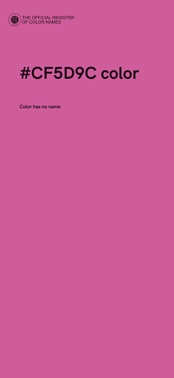 #CF5D9C color image