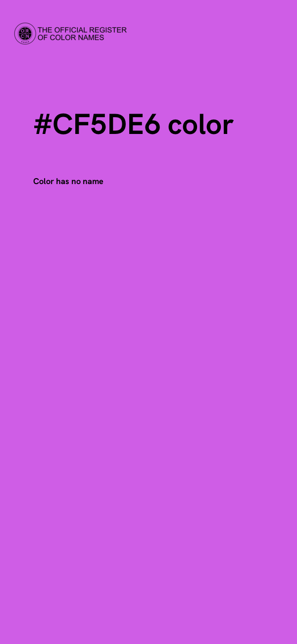 #CF5DE6 color image
