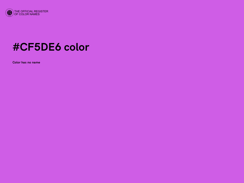 #CF5DE6 color image