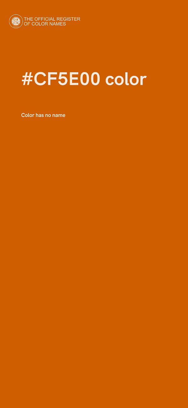 #CF5E00 color image