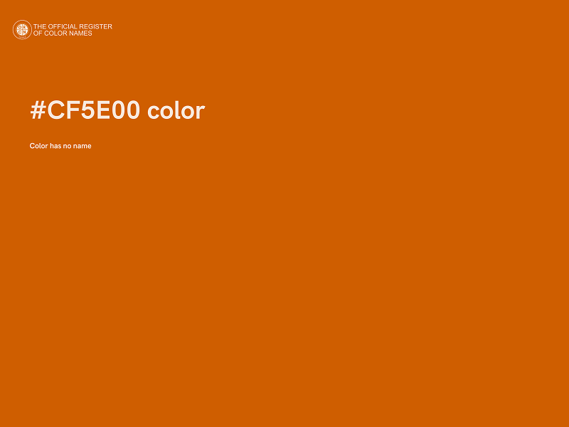 #CF5E00 color image