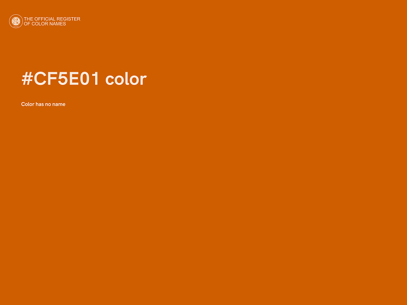 #CF5E01 color image
