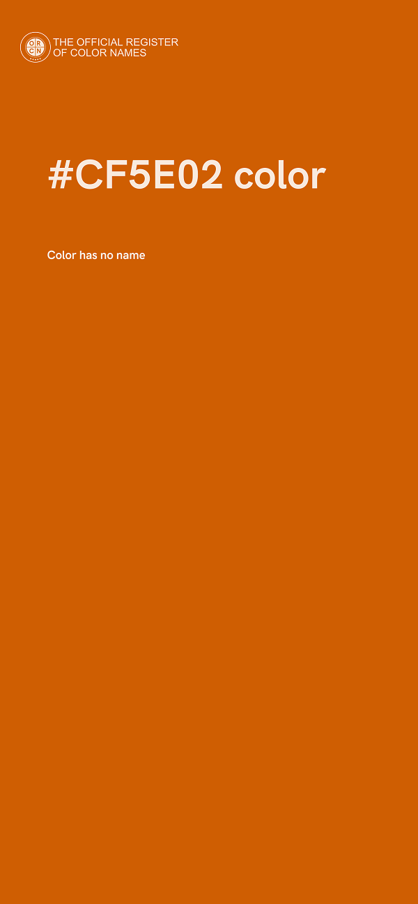 #CF5E02 color image
