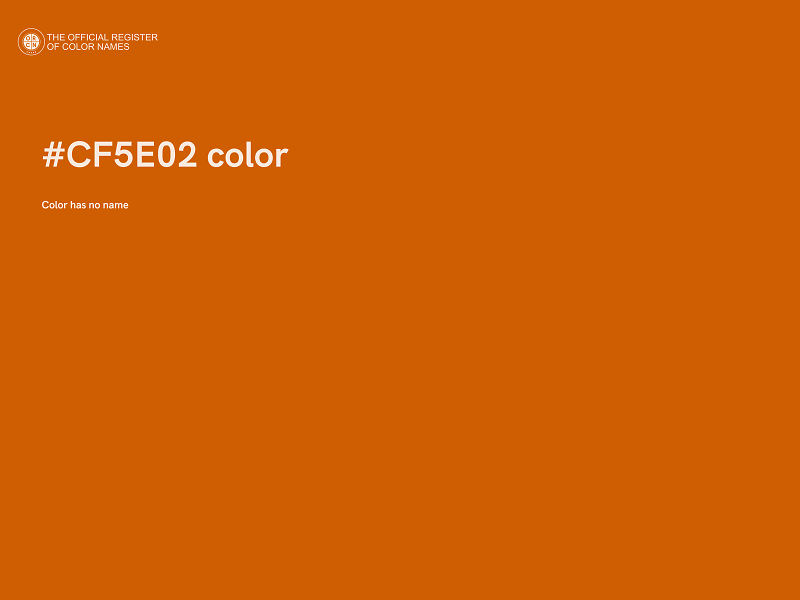 #CF5E02 color image