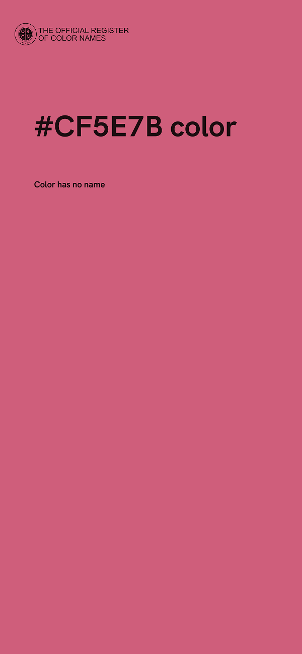 #CF5E7B color image