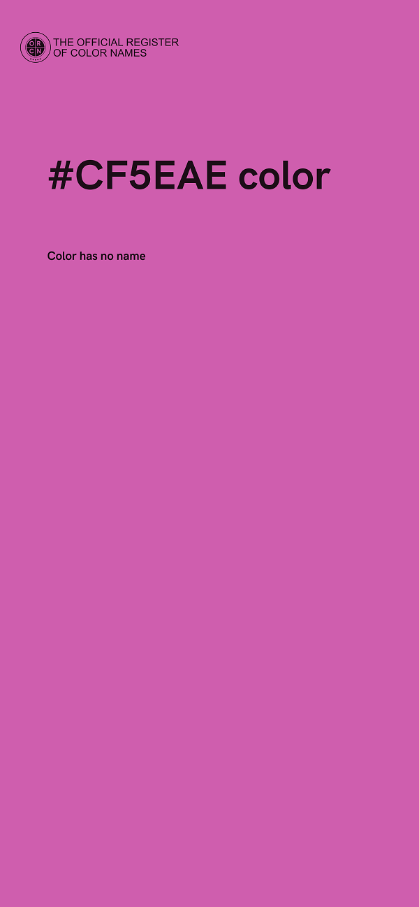 #CF5EAE color image