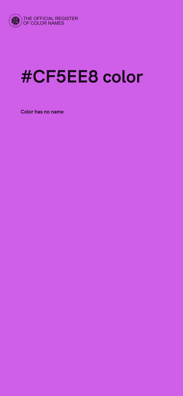 #CF5EE8 color image