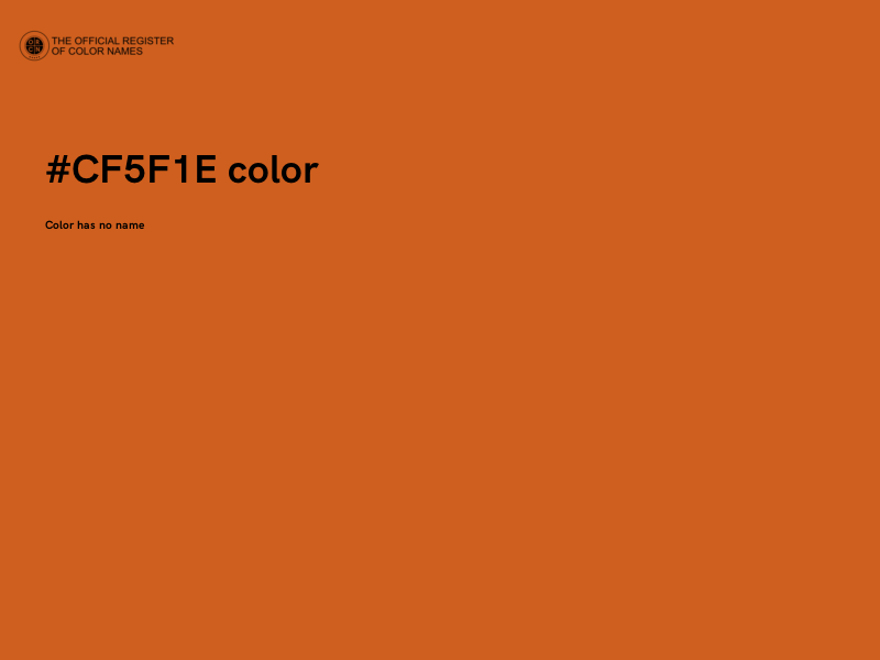 #CF5F1E color image