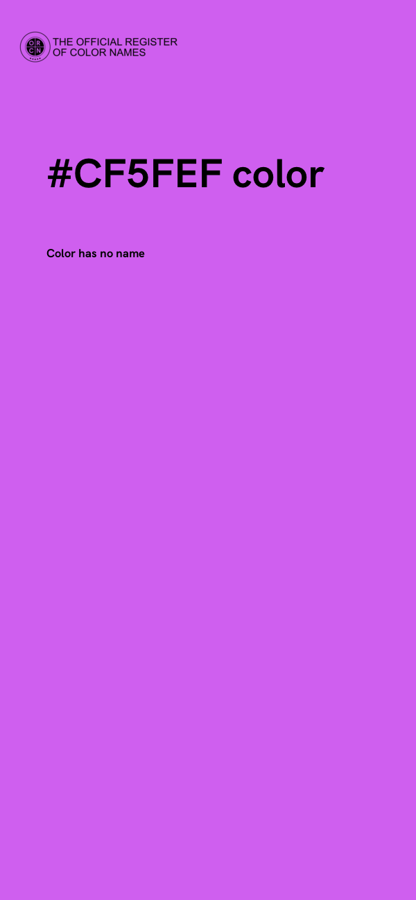 #CF5FEF color image