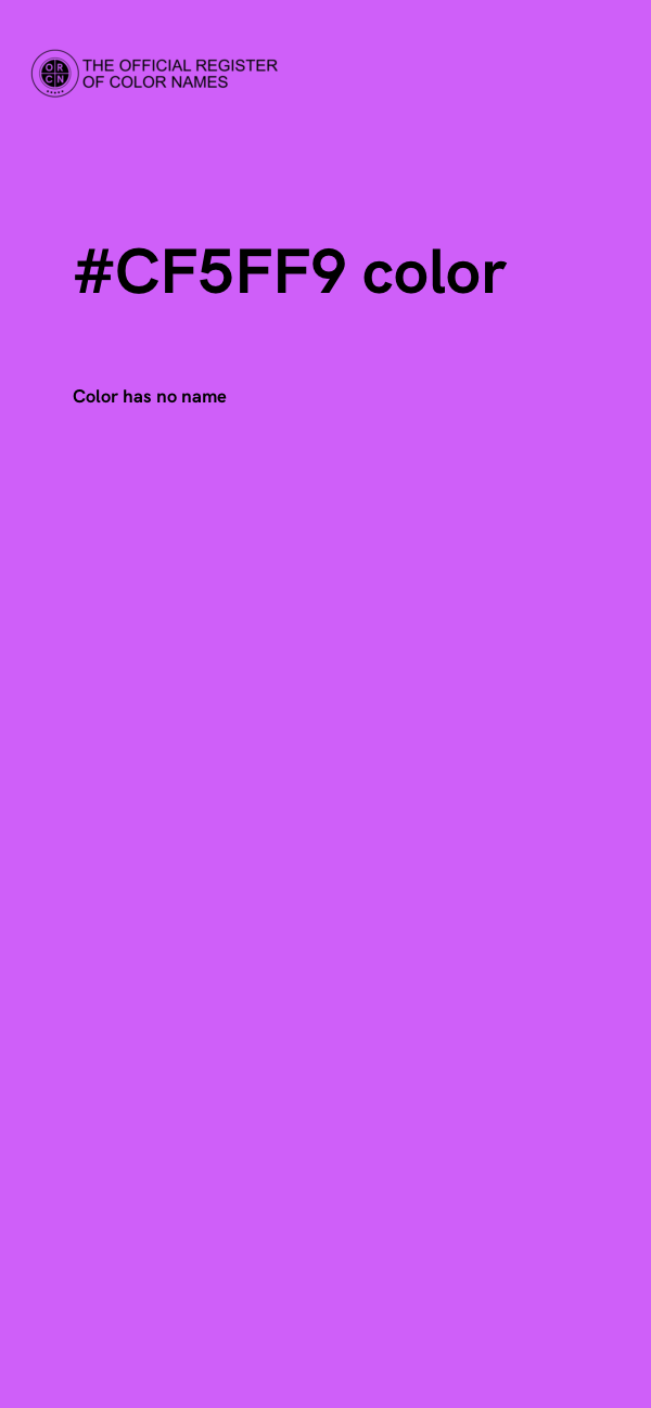#CF5FF9 color image