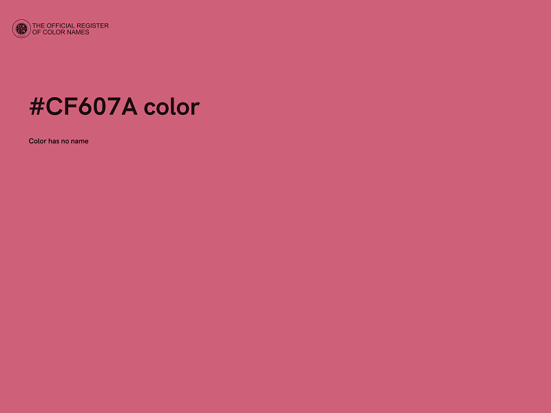 #CF607A color image