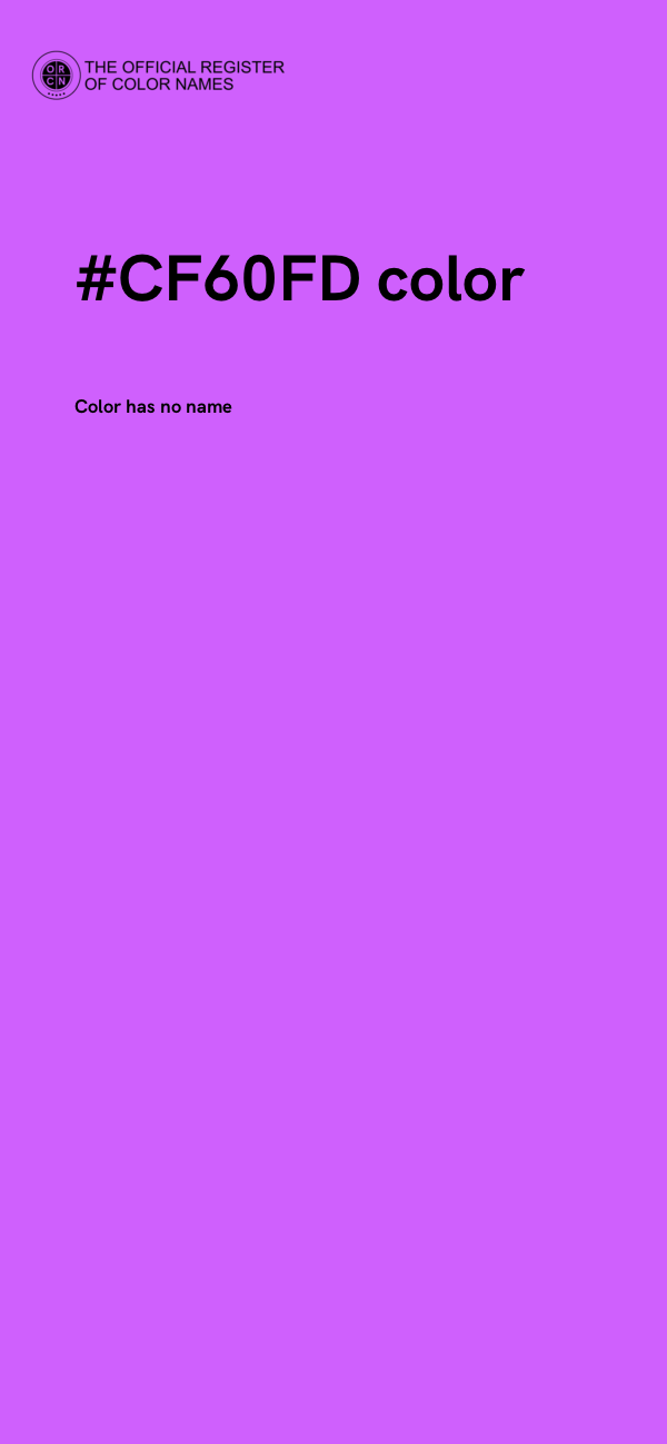 #CF60FD color image