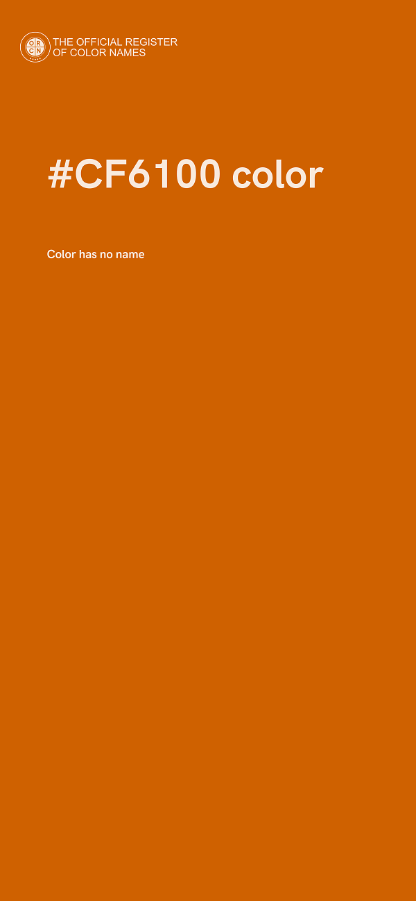#CF6100 color image