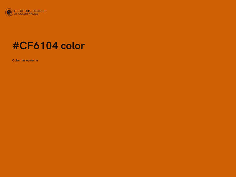 #CF6104 color image