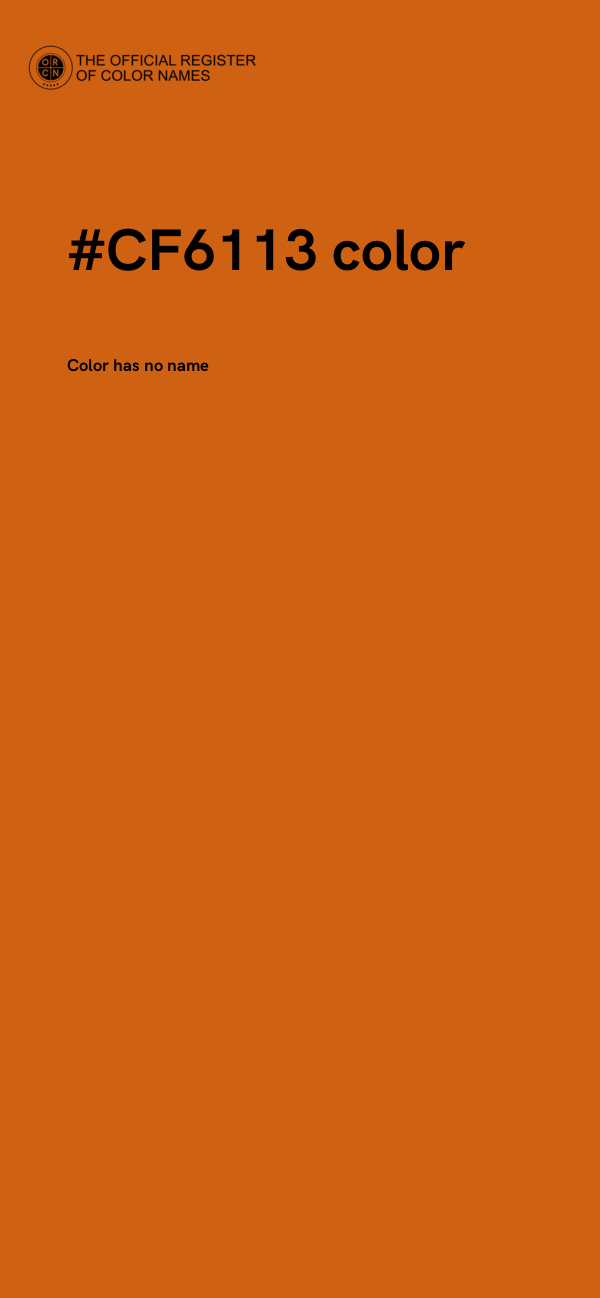 #CF6113 color image