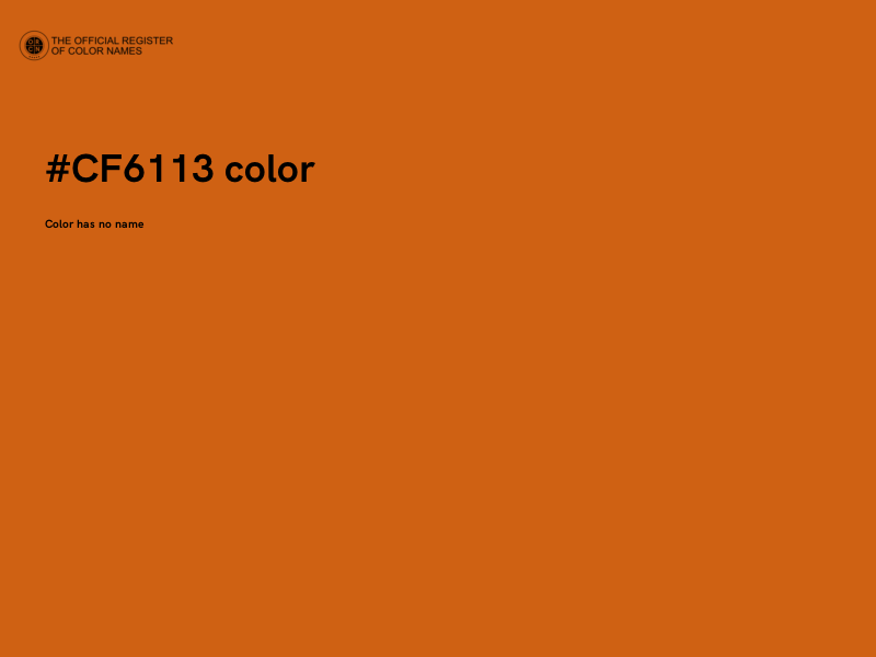 #CF6113 color image