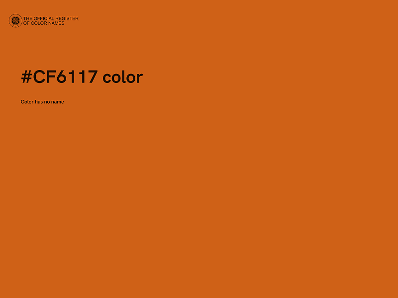 #CF6117 color image