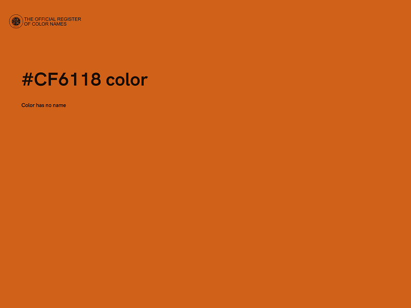 #CF6118 color image