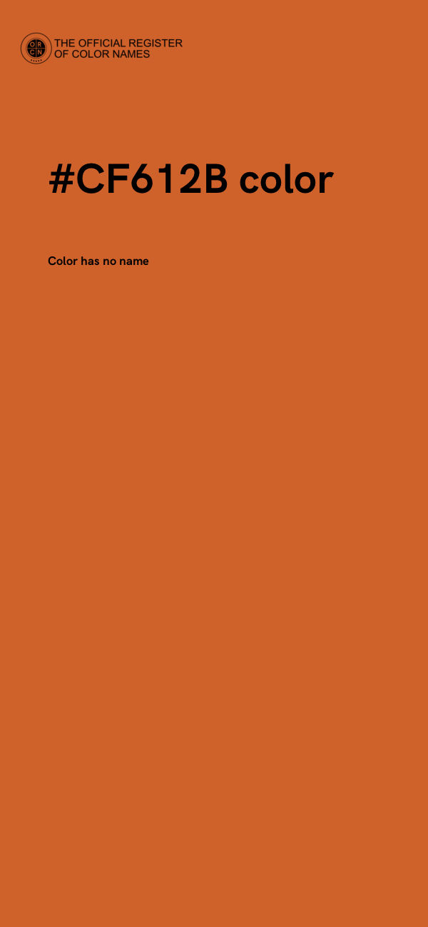 #CF612B color image